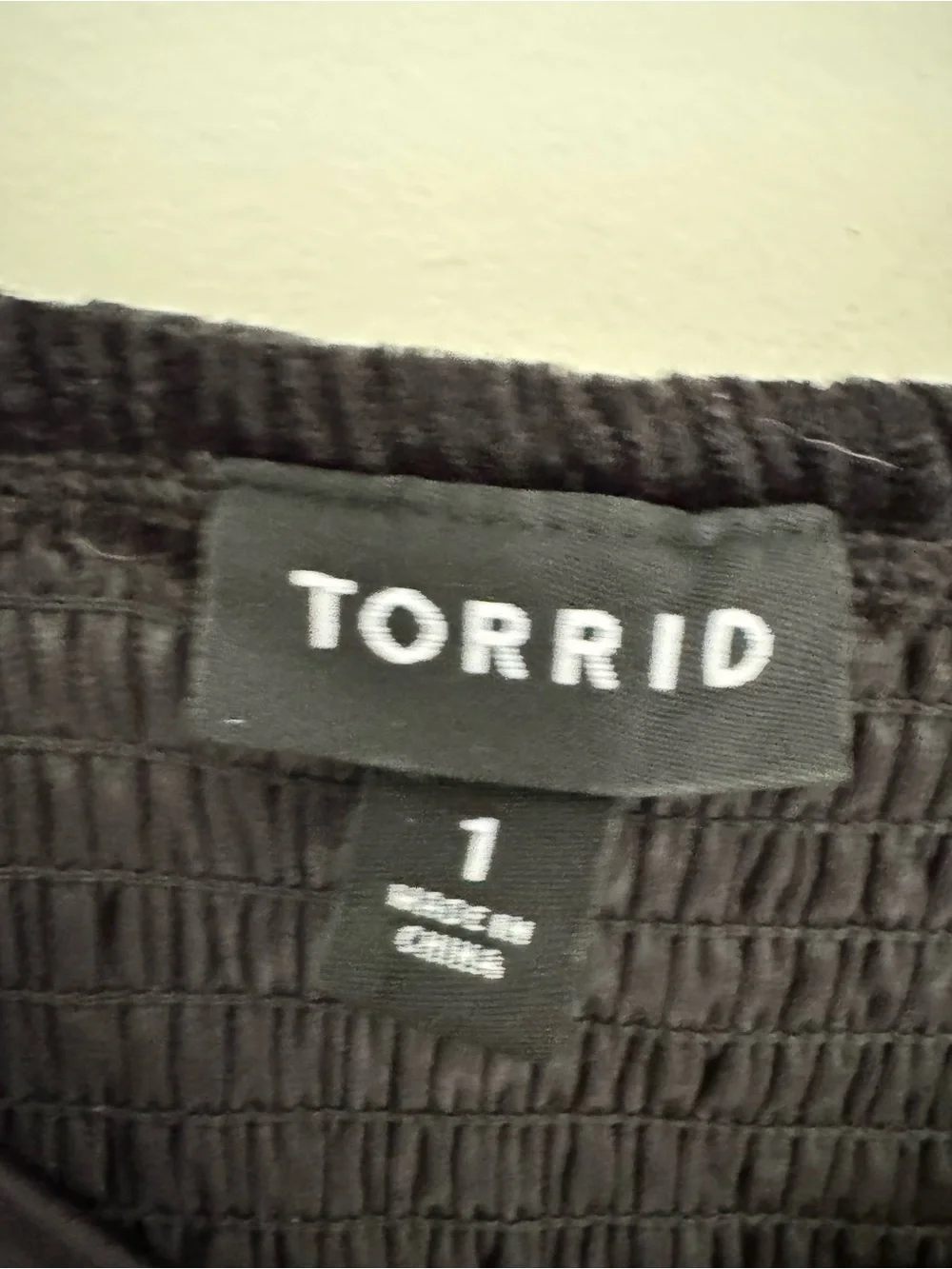 Torrid Black Velvet Corset Peplum Blouse Top Floral Embossed Size 1X - Picture 9 of 13